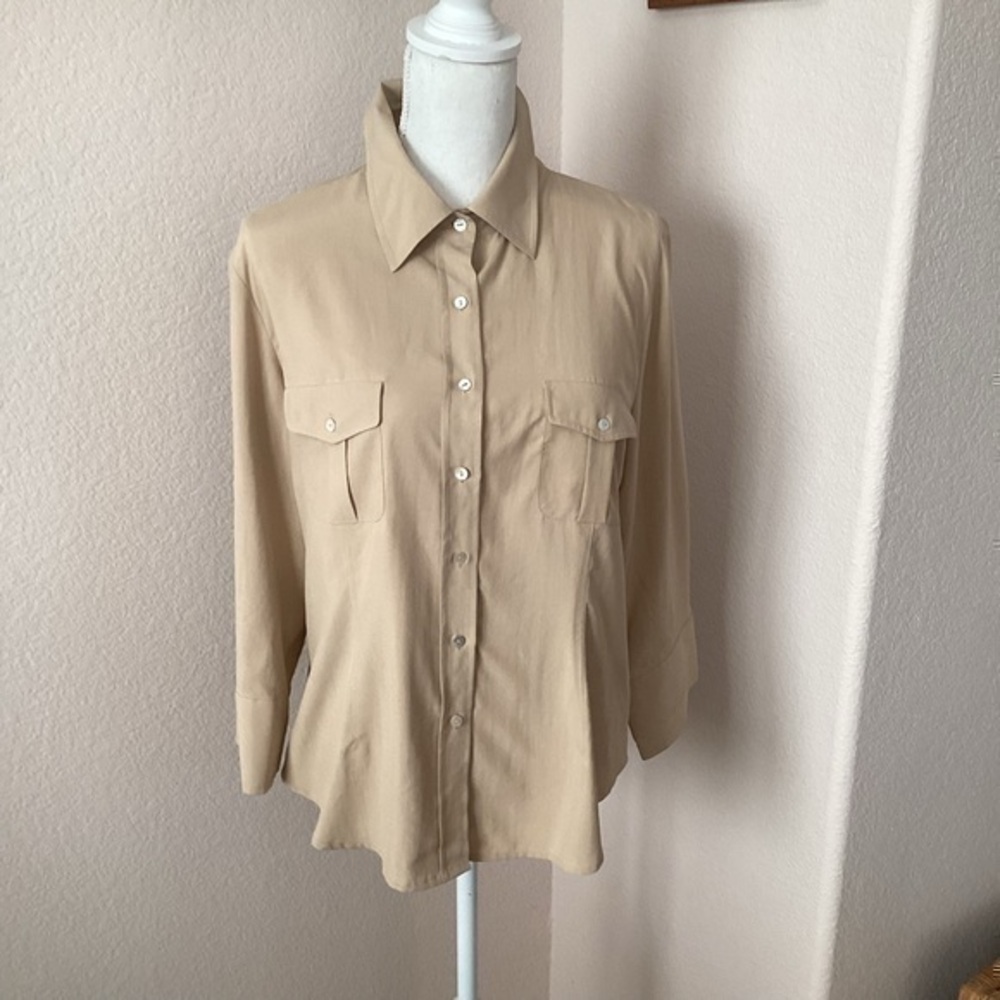 Alison Taylor  Blouse  100% Silk Sz XL